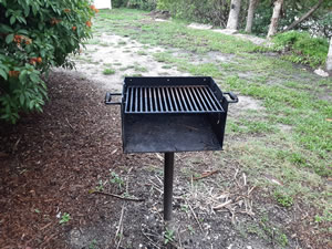 bbq grill at higel marine park venice florida